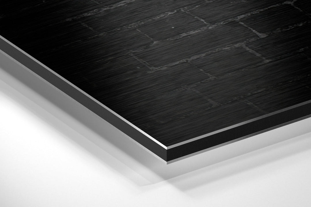 No Pain, No Gain Brushed Aluminium Dibond Wall Art.
