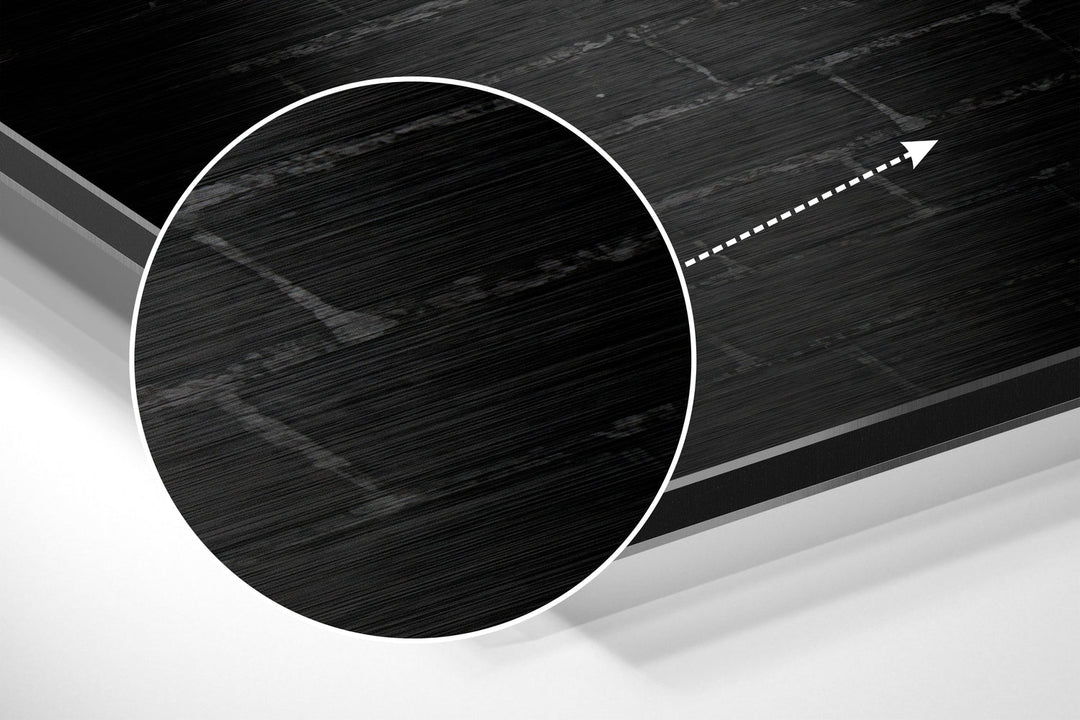 No Pain, No Gain Brushed Aluminium Dibond Wall Art.