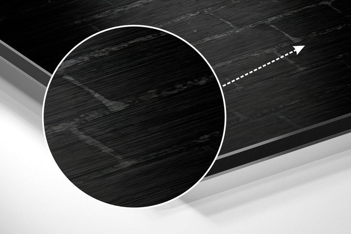 No Pain, No Gain Brushed Aluminium Dibond Wall Art.