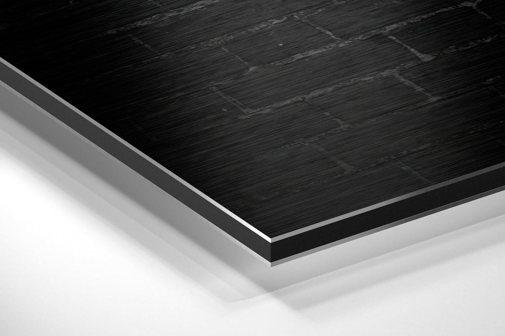 No Pain, No Gain Brushed Aluminium Dibond Wall Art.