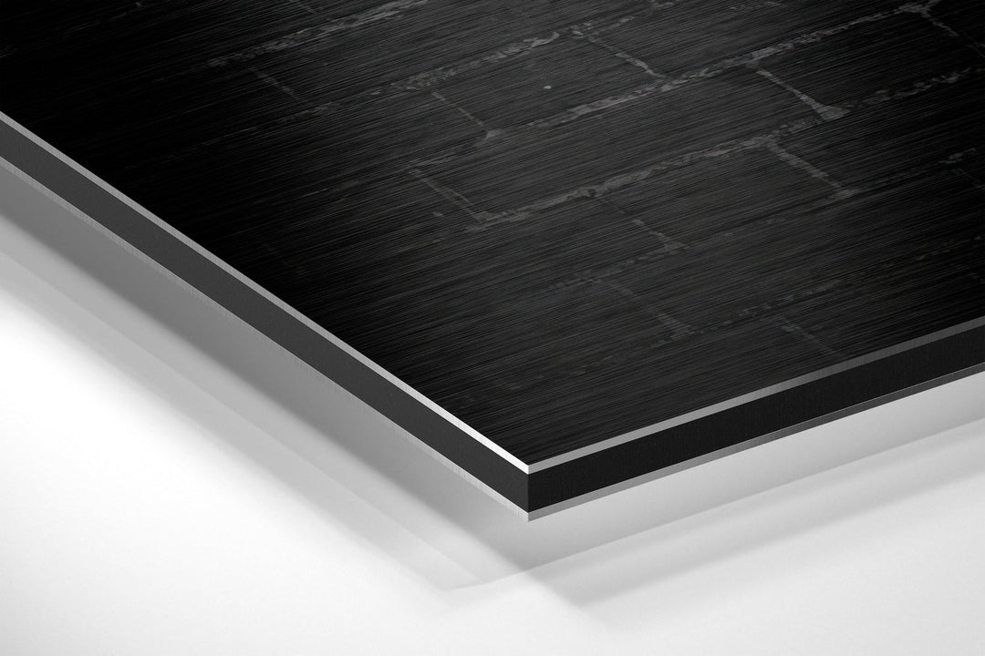 No Pain, No Gain Brushed Aluminium Dibond Wall Art.
