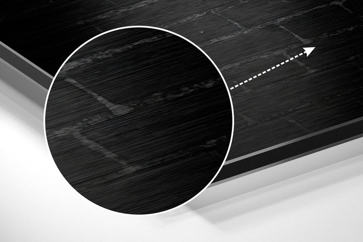 No Pain, No Gain Brushed Aluminium Dibond Wall Art.