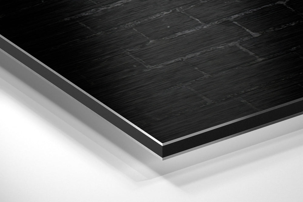 No Pain, No Gain Brushed Aluminium Dibond Wall Art.