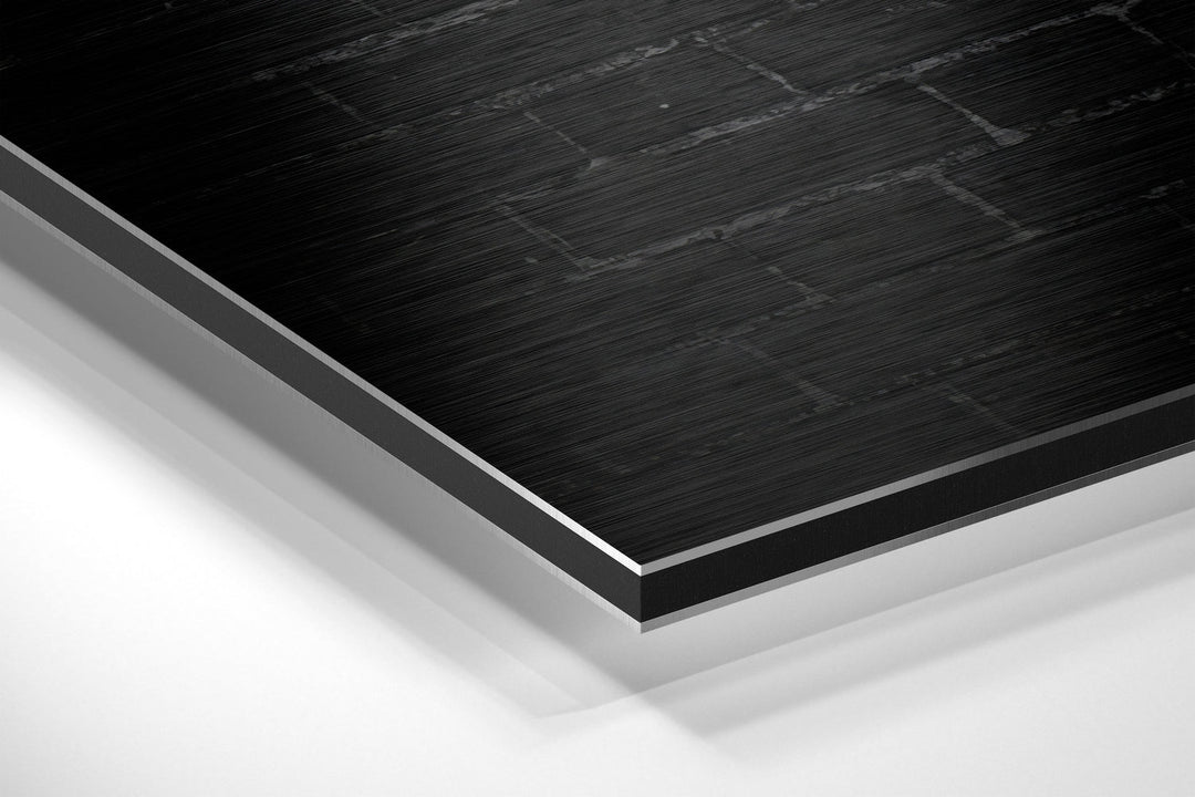 No Pain, No Gain Brushed Aluminium Dibond Wall Art.