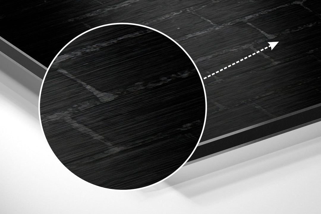 No Pain, No Gain Brushed Aluminium Dibond Wall Art.