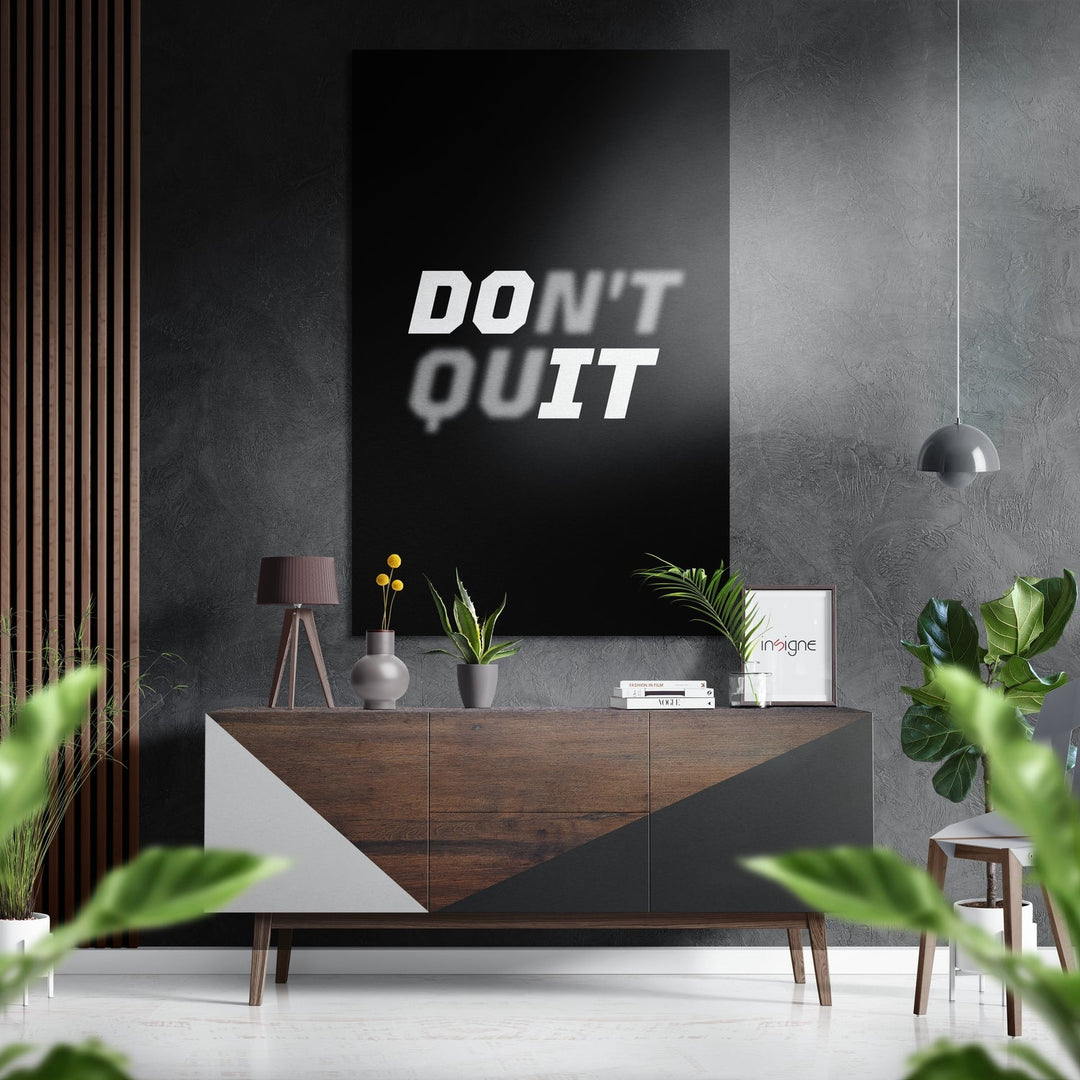 Do It Brushed Aluminium Dibond Wall Art.