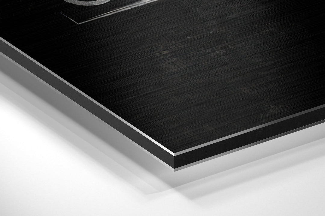Eat, Sleep, Gym Brushed Aluminium Dibond Wall Art.