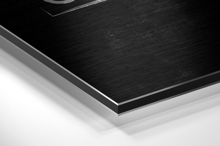 Eat, Sleep, Gym Brushed Aluminium Dibond Wall Art.