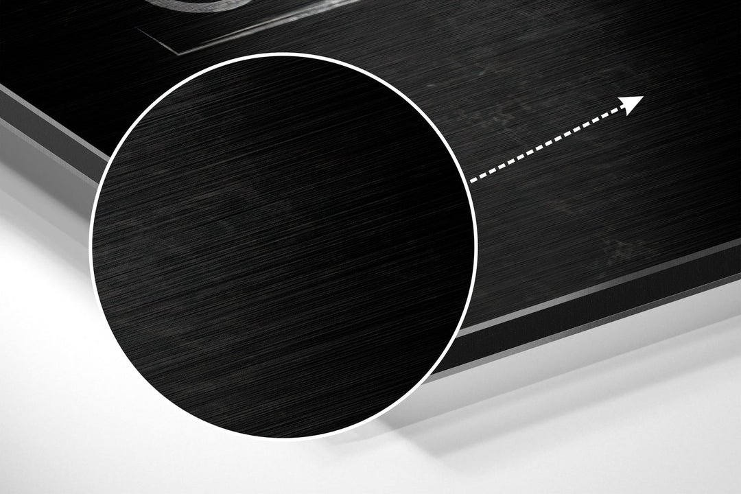 Eat, Sleep, Gym Brushed Aluminium Dibond Wall Art.