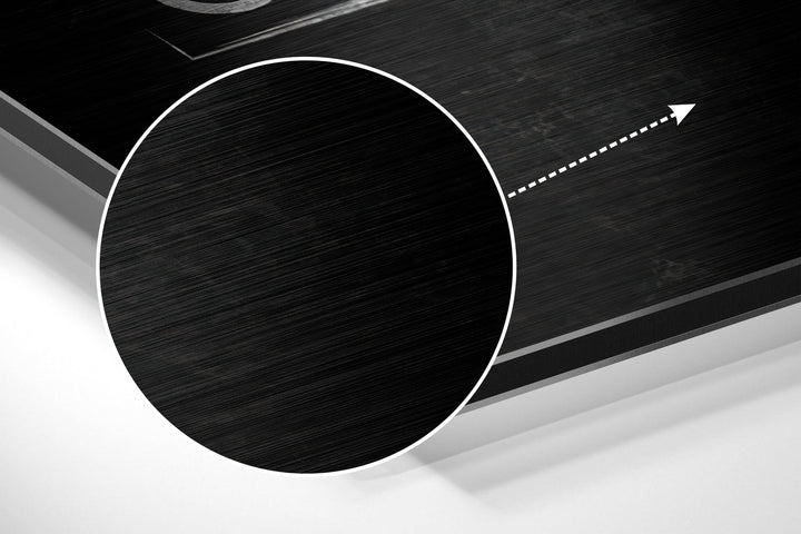 Eat, Sleep, Gym Brushed Aluminium Dibond Wall Art.