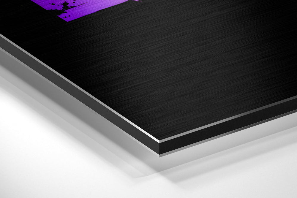 Work Hard Dream Big Brushed Aluminium Dibond Wall Art.