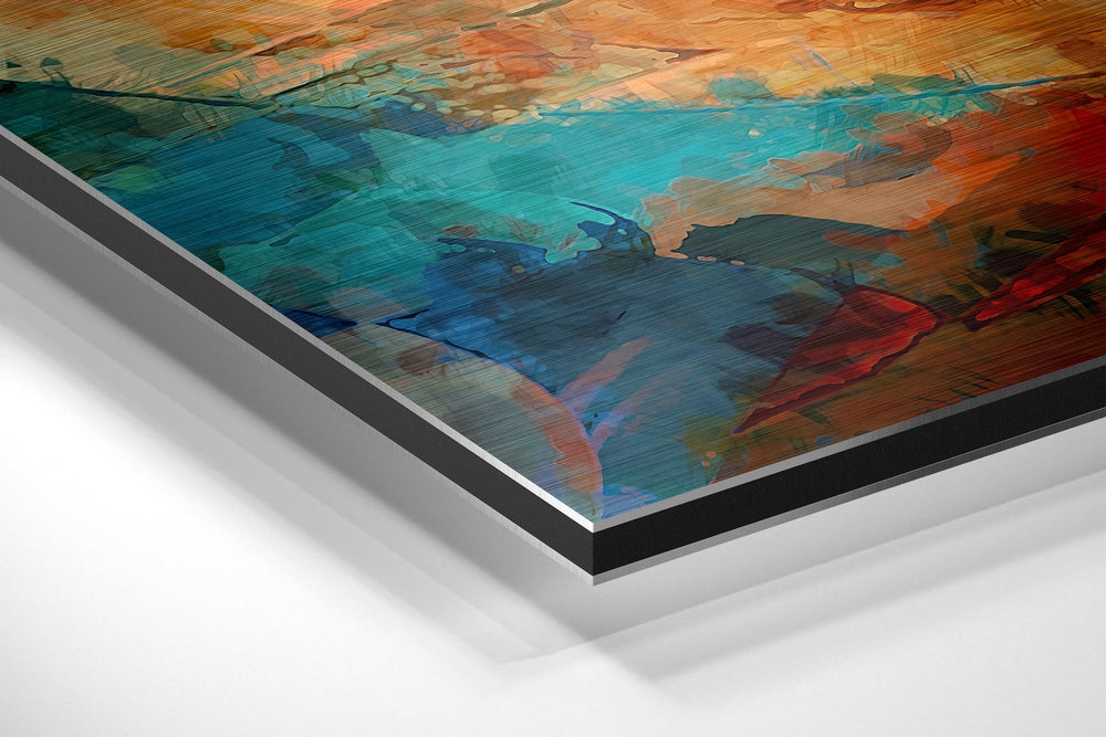 Colors of Flower Brushed Aluminium Dibond Wall Art.