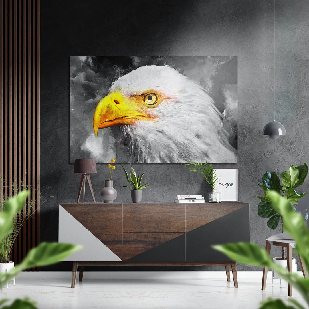 Eagle Brushed Aluminium Dibond Wall Art.