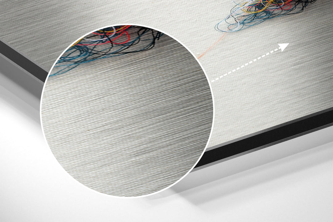 Sparrow Brushed Aluminium Dibond Wall Art.