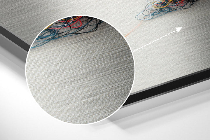 Sparrow Brushed Aluminium Dibond Wall Art.