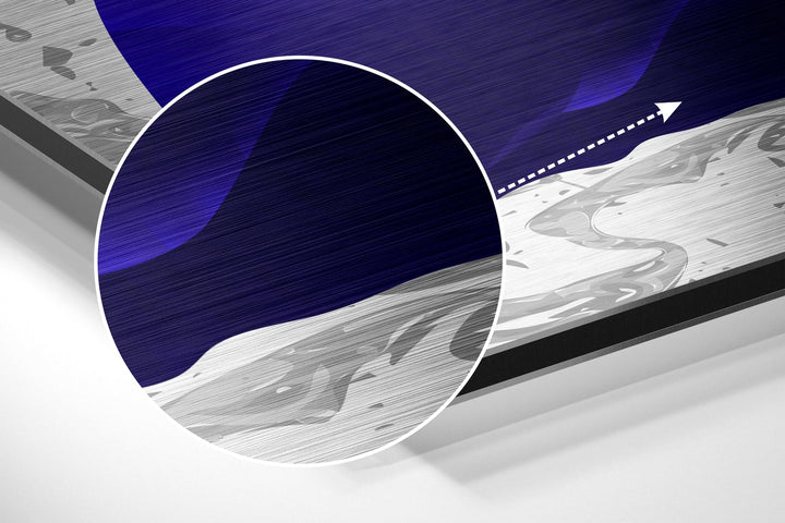 Feathers Brushed Aluminium Dibond Wall Art.