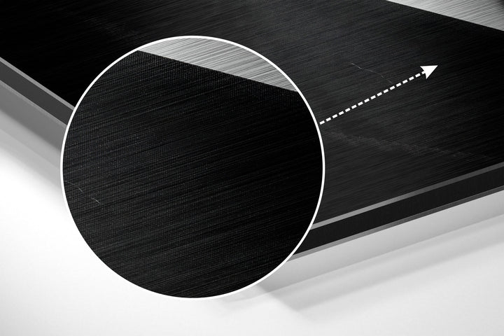 Smoke Brushed Aluminium Dibond Wall Art.