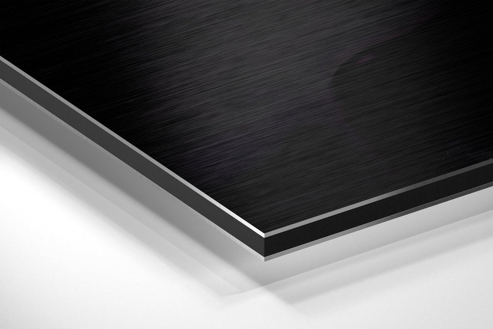 Noble Stance Brushed Aluminium Dibond Wall Art.