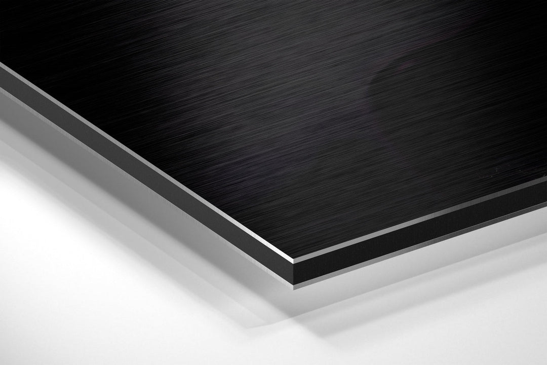 Noble Stance Brushed Aluminium Dibond Wall Art.