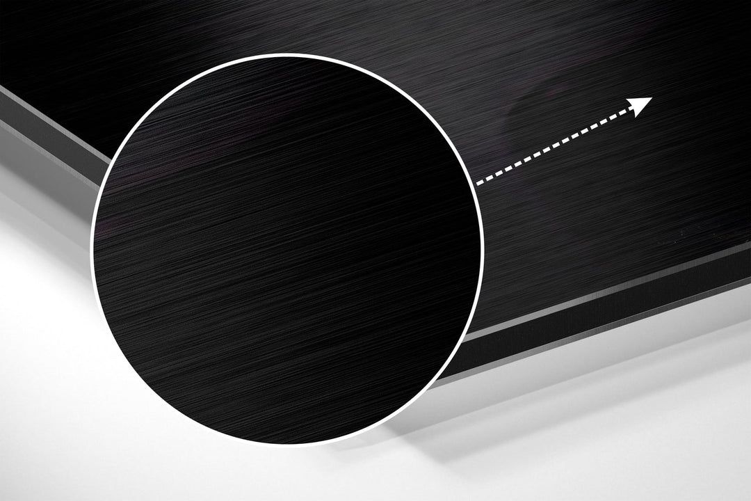 Noble Stance Brushed Aluminium Dibond Wall Art.