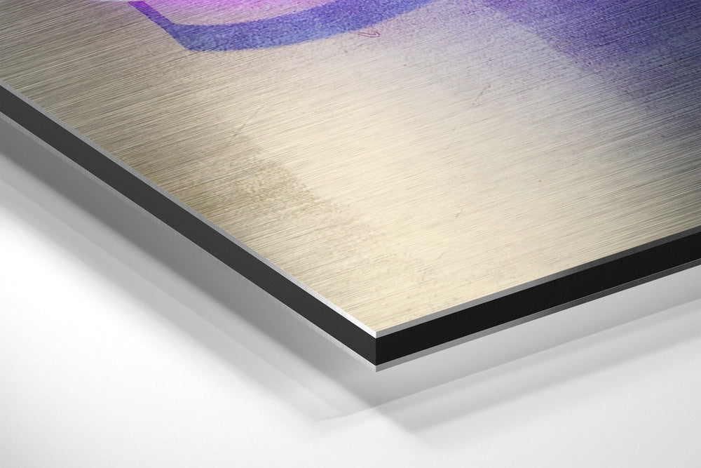 Cheers Brushed Aluminium Dibond Wall Art.