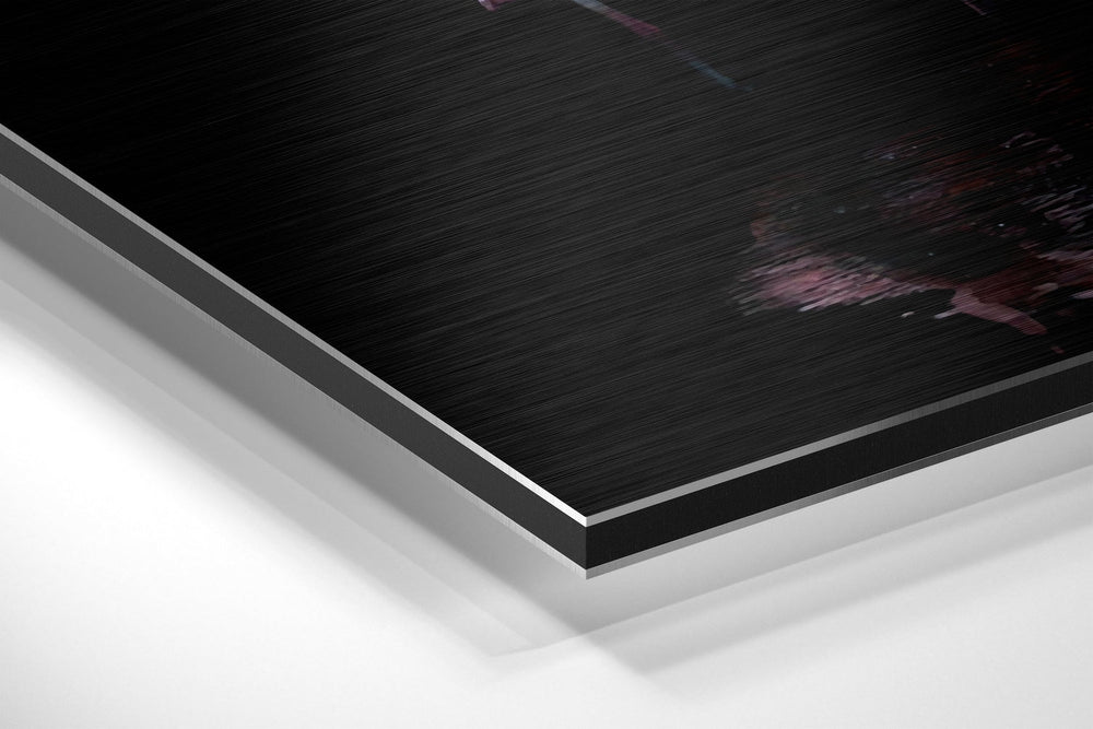 Flamingos Brushed Aluminium Dibond Wall Art.