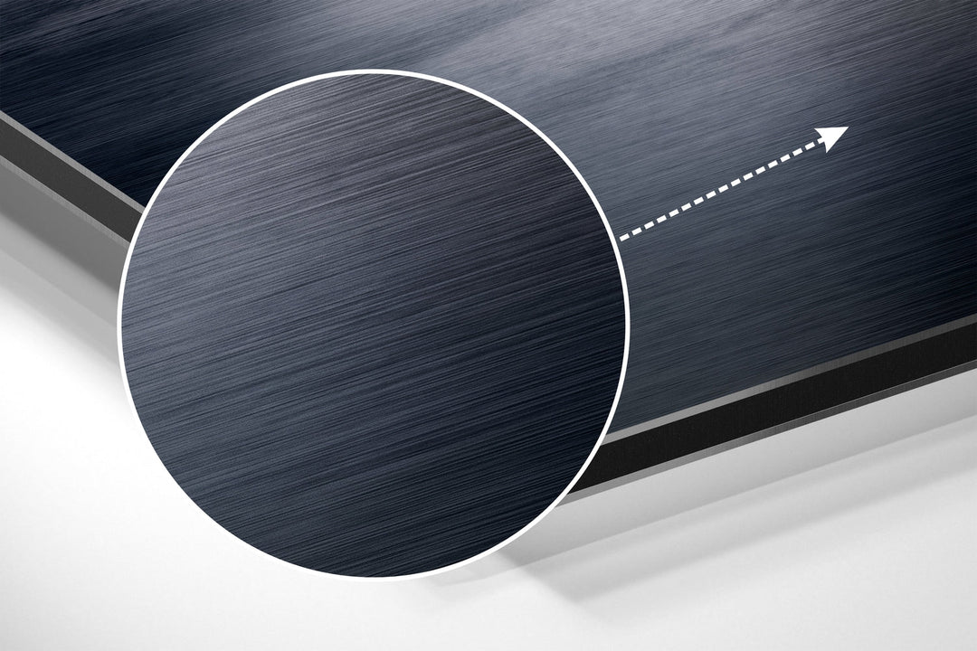 City View Brushed Aluminium Dibond Wall Art.