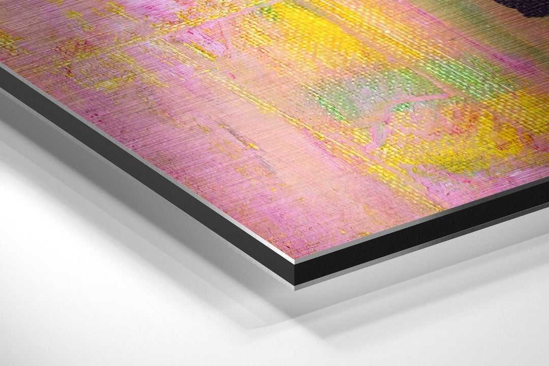 Retro Woman Brushed Aluminium Dibond Wall Art.