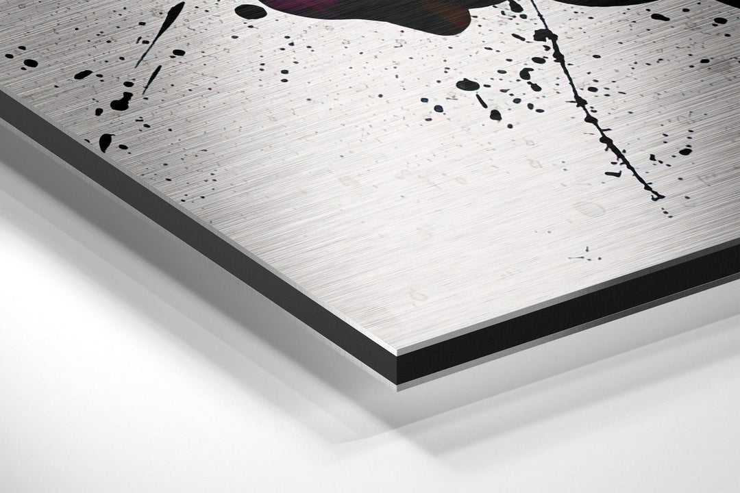 Free Love Brushed Aluminium Dibond Wall Art.