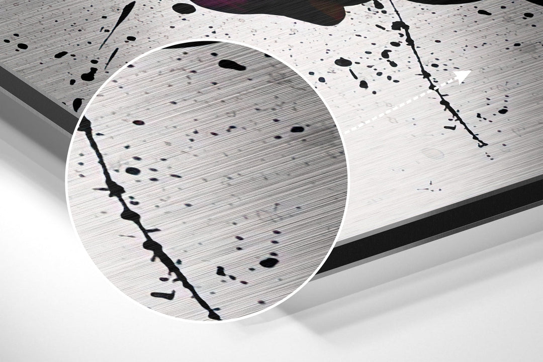 Free Love Brushed Aluminium Dibond Wall Art.