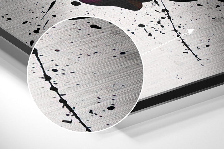 Free Love Brushed Aluminium Dibond Wall Art.