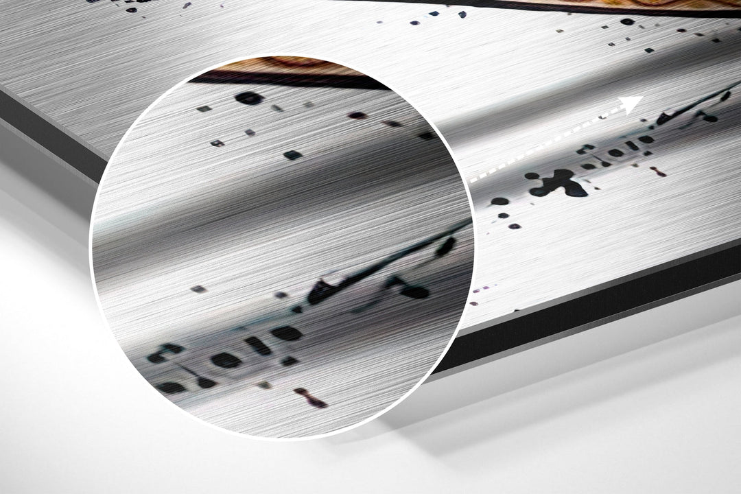Free Love Brushed Aluminium Dibond Wall Art.