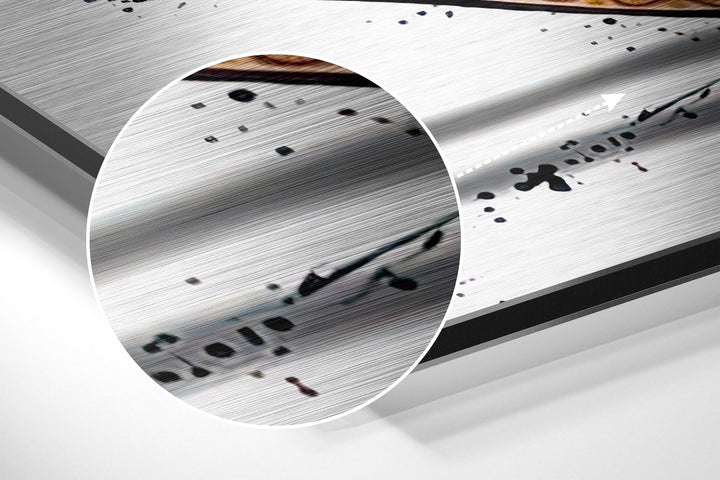Free Love Brushed Aluminium Dibond Wall Art.