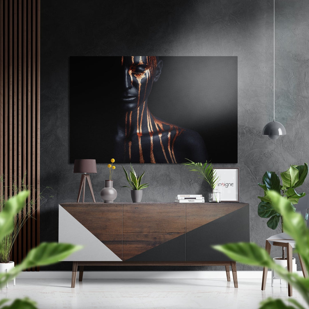 Woman  Brushed Aluminium Dibond Wall Art.