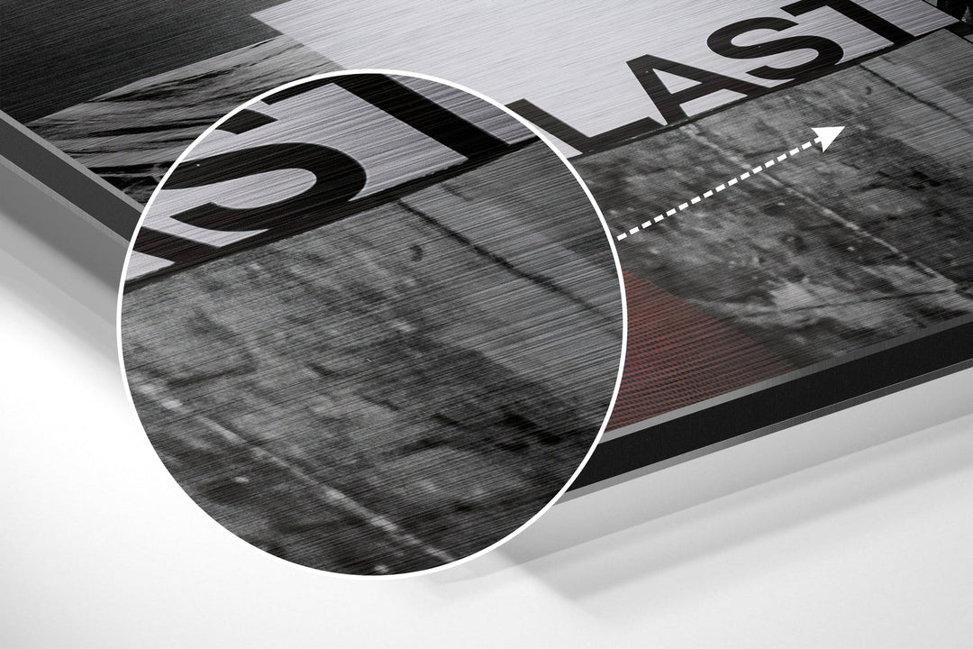 Patchwork Brushed Aluminium Dibond Wall Art.
