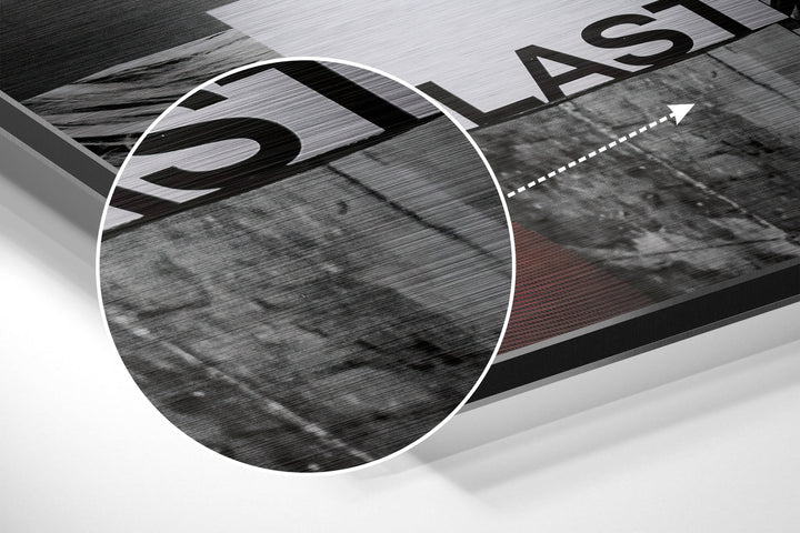 Patchwork Brushed Aluminium Dibond Wall Art.