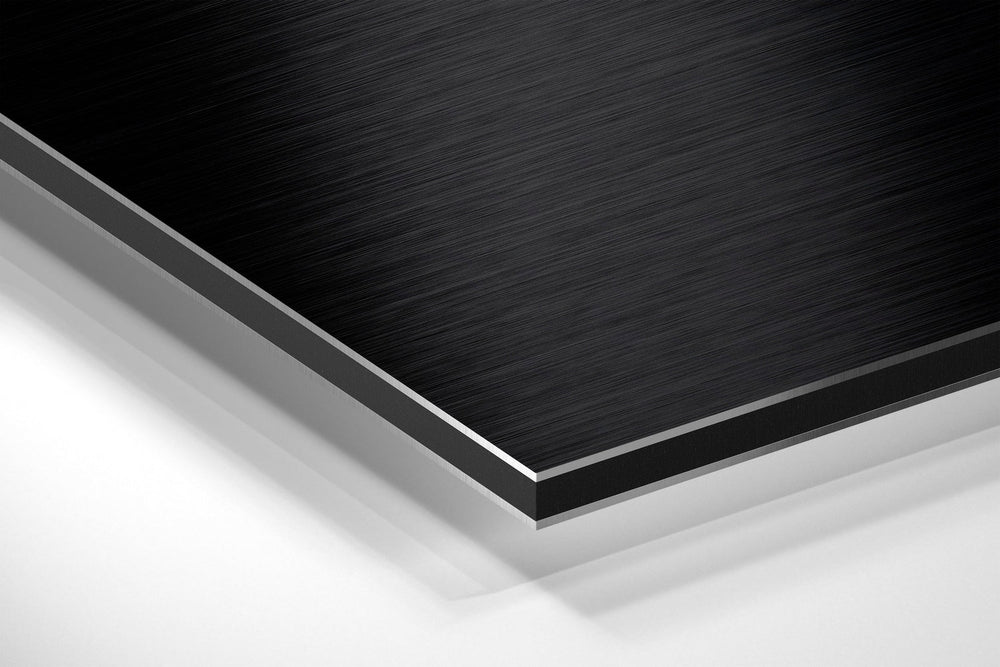 Woman Brushed Aluminium Dibond Wall Art.