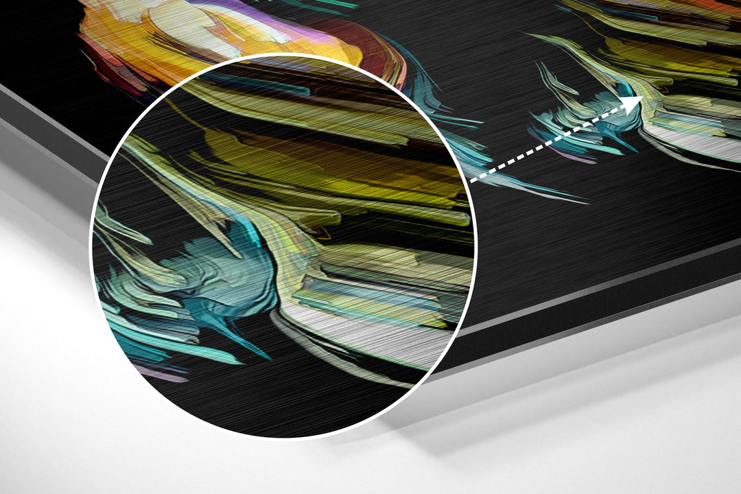 Wild Feelings Brushed Aluminium Dibond Wall Art.