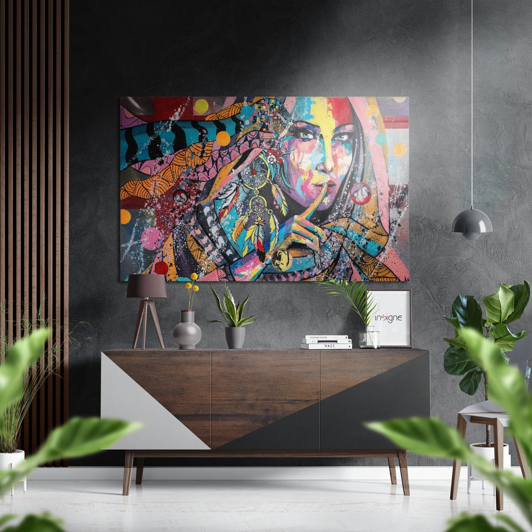 Ssssh Brushed Aluminium Dibond Wall Art.