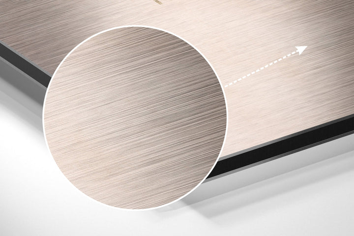Shapes Brushed Aluminium Dibond Wall Art.