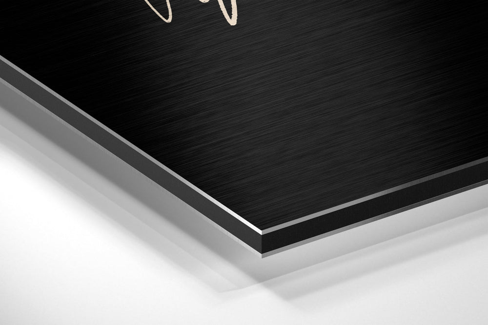 Acorn Brushed Aluminium Dibond Wall Art.
