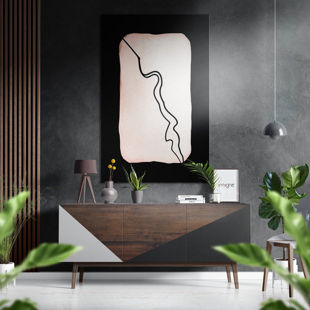 Lines Brushed Aluminium Dibond Wall Art.