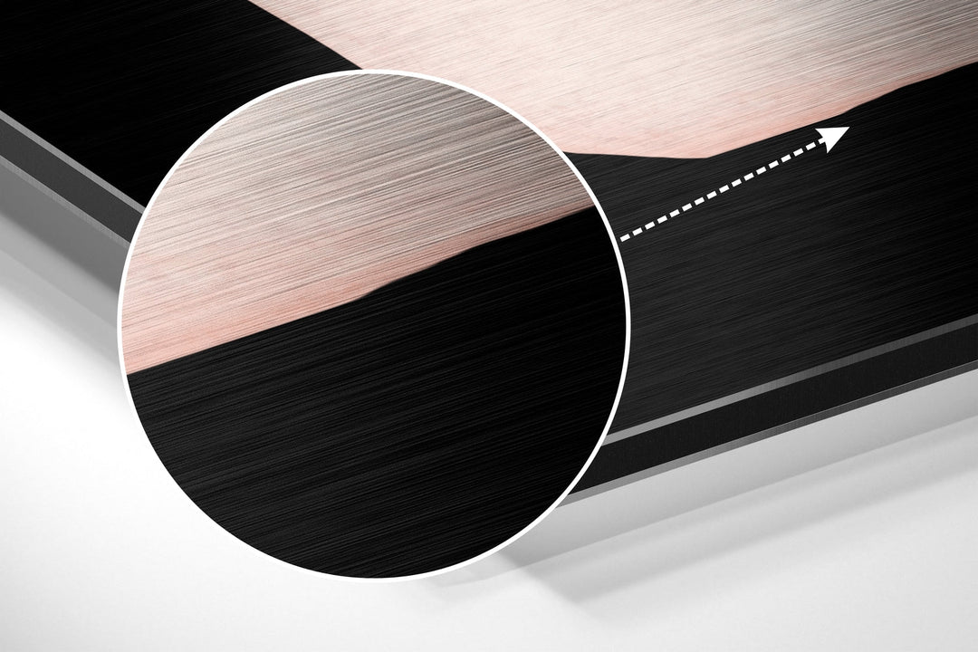 Lines Brushed Aluminium Dibond Wall Art.