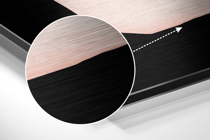 Lines Brushed Aluminium Dibond Wall Art.