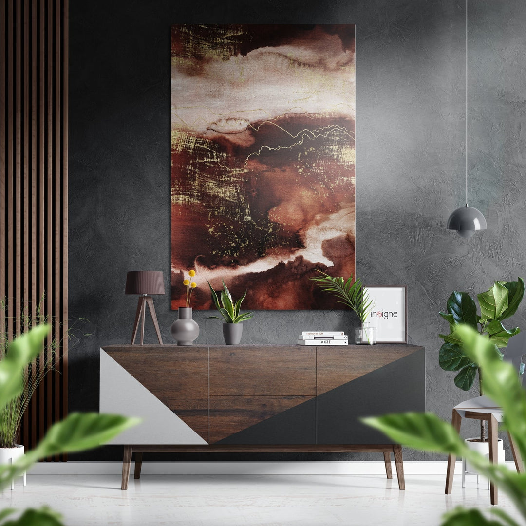 Abstract  Brushed Aluminium Dibond Wall Art.