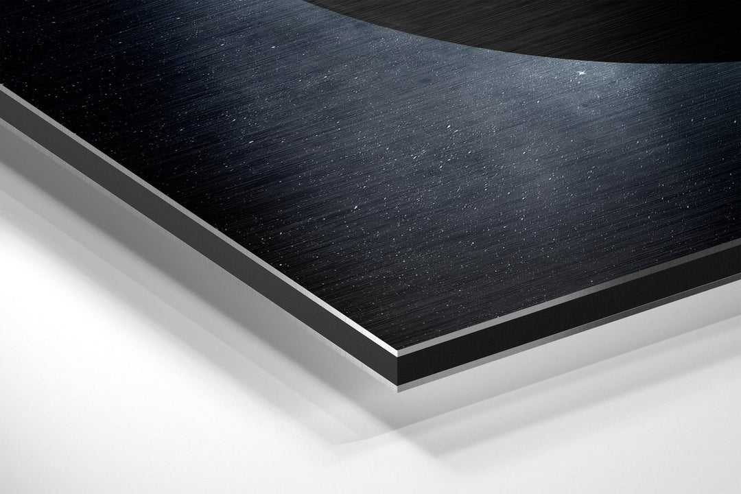 Earth Brushed Aluminium Dibond Wall Art.
