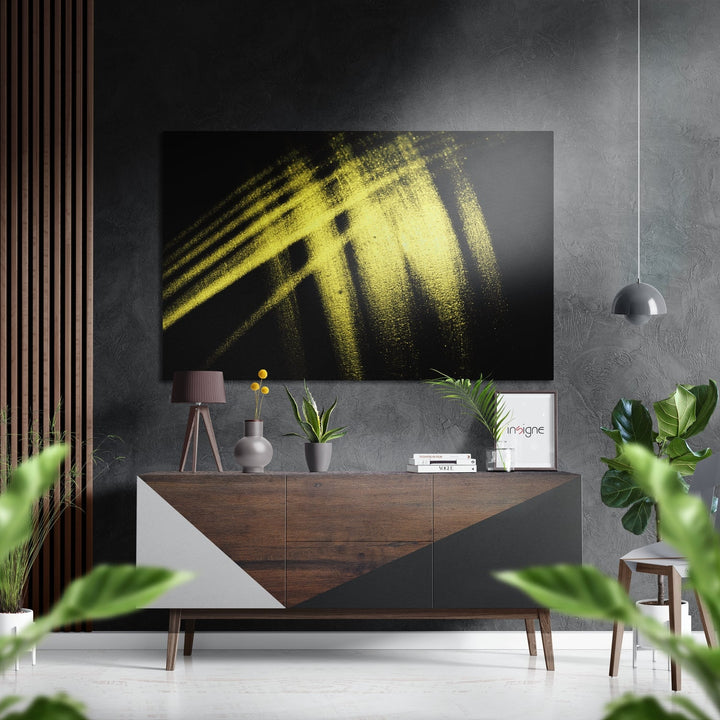 Brushstroke Brushed Aluminium Dibond Wall Art.