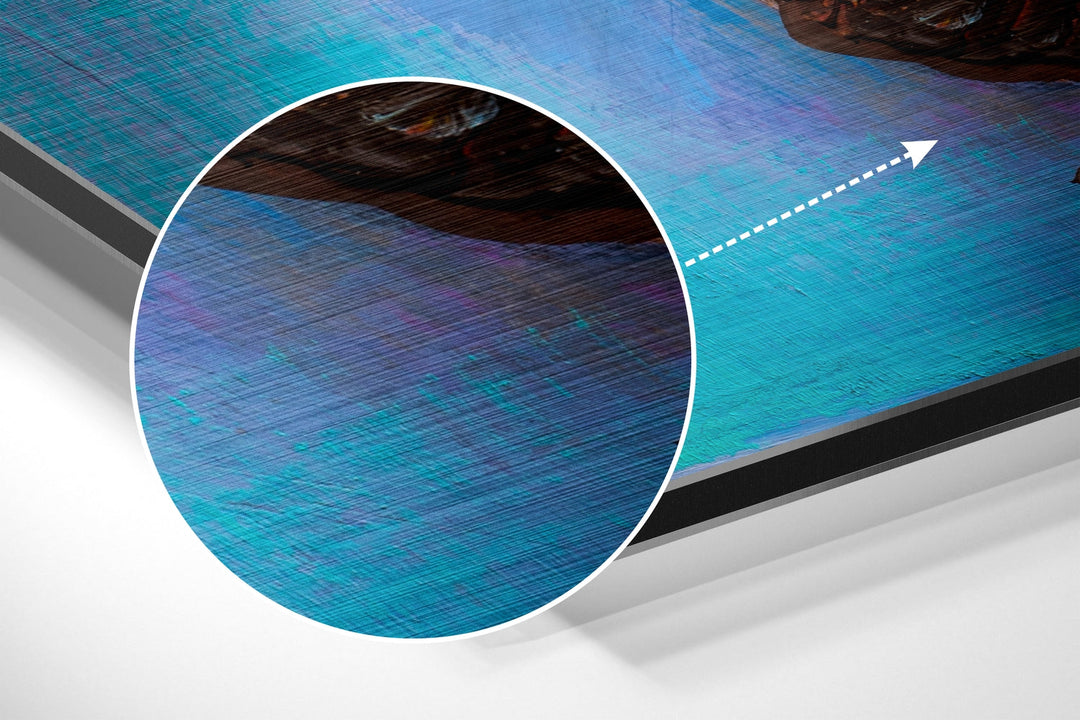 Butterfly Brushed Aluminium Dibond Wall Art.