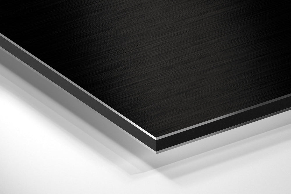 Smoke Brushed Aluminium Dibond Wall Art.