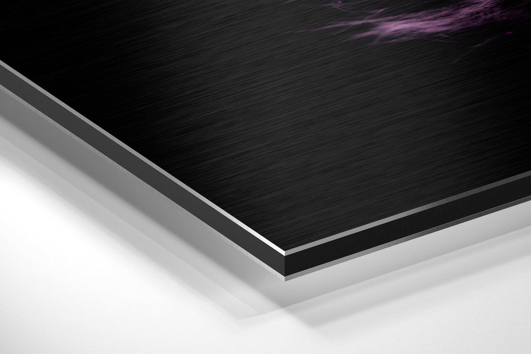 Feather Brushed Aluminium Dibond Wall Art.